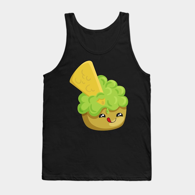 Chips N Dip Nacho Guacamole Tank Top by TeddyTees